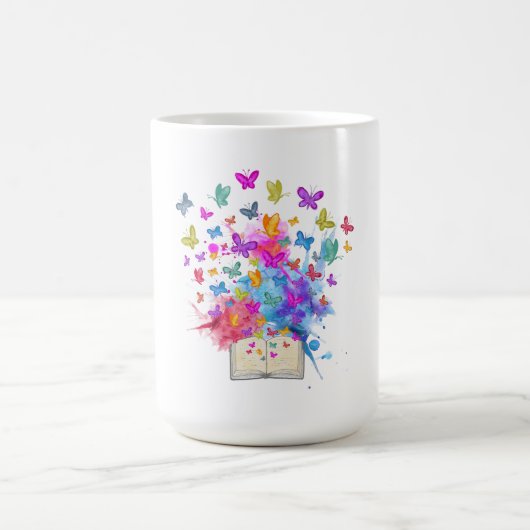Explosion von Schmetterlingen Kaffeetasse (Mittel)