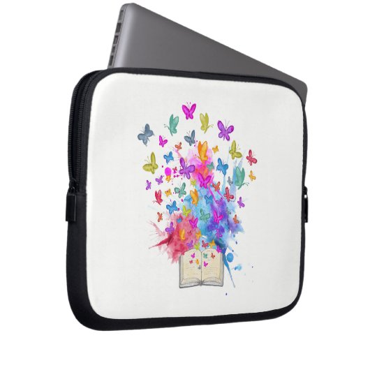 Explosion von Schmetterlingen Laptopschutzhülle (Vorne Rechts)