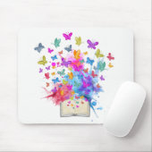Explosion von Schmetterlingen Mousepad (Mit Mouse)