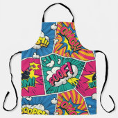 Explosion von Whimsikalischem Comic - Kunst des Po Schürze (Vorderseite)