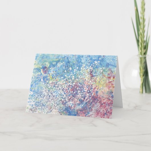 Explosionen der Farbgrüßkarte Dankeskarte (Vorderseite)