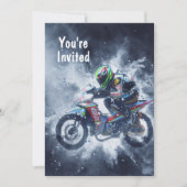 Explosionen von Motorrädern Einladung (Vorderseite)