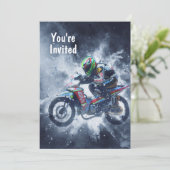 Explosionen von Motorrädern Einladung (Stehend Vorderseite)