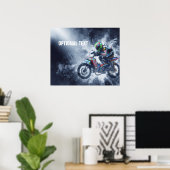 Explosionen von Motorrädern Poster (Heimbüro)