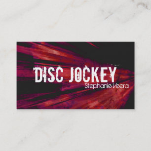 Explosions-Disc-Jockey-Musik-Geschäfts-Karte - Ro Visitenkarte