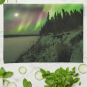 explosionsartiges Aurora Geschirrtuch (Gefaltet)