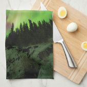 explosionsartiges Aurora Geschirrtuch (Viertel Falte)