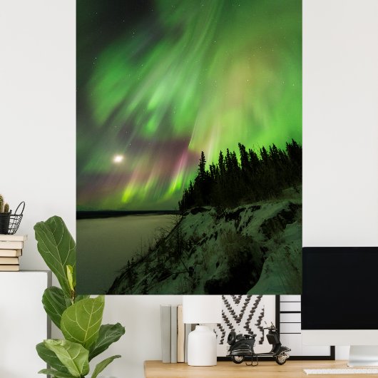 explosionsartiges Aurora Poster (Heimbüro)