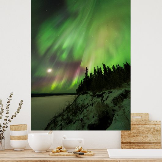 explosionsartiges Aurora Poster (Küche)