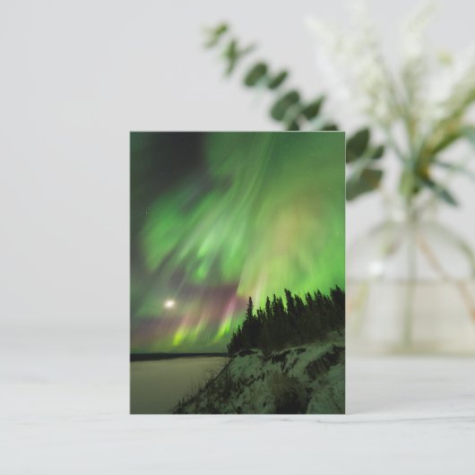 explosionsartiges Aurora Postkarte (Stehend Vorderseite)