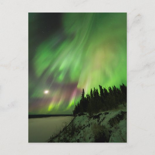 explosionsartiges Aurora Postkarte (Vorderseite)