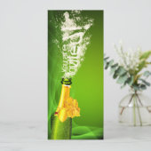 Explosionseinladungen für Champagnerflaschen Einladung (Stehend Vorderseite)