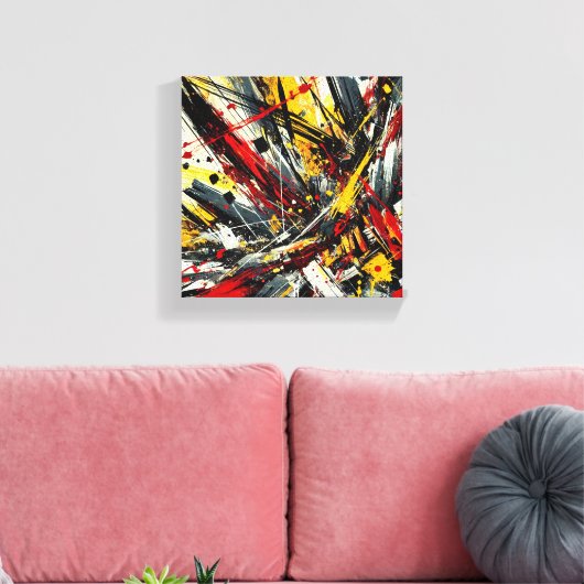 Explosionsenergie Leinwanddruck (Insitu (Wohnzimmer))