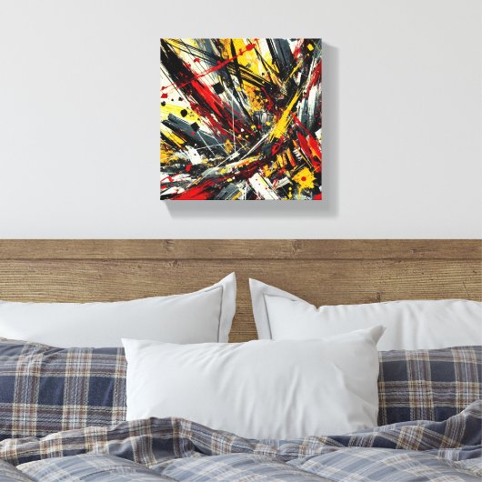 Explosionsenergie Leinwanddruck (Insitu (Schlafzimmer))