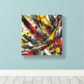 Explosionsenergie Leinwanddruck (Insitu (Holzboden))