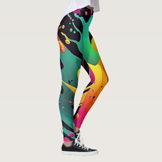 Explosionsfarbe Leggings (Rechts)