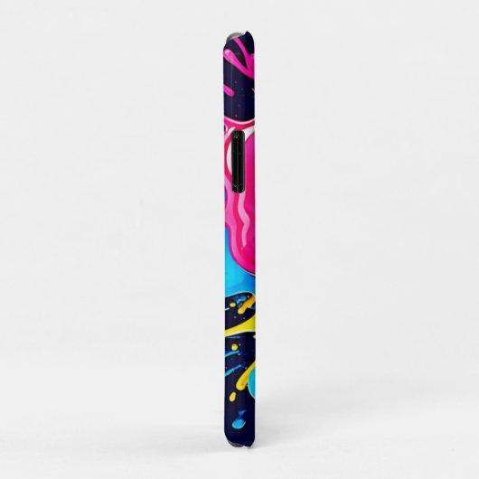 Explosionsfarbige Splash-Kunst Case-Mate iPhone Hülle (Hinten/Rechts)