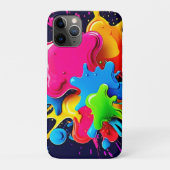 Explosionsfarbige Splash-Kunst Case-Mate iPhone Hülle (Rückseite)