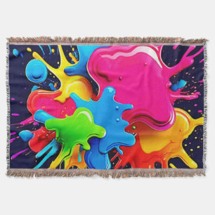 Explosionsfarbige Splash-Kunst Decke
