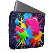 Explosionsfarbige Splash-Kunst Laptopschutzhülle (Vorne Rechts)