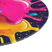 Explosionsfarbige Splash-Kunst Schneidebrett (Ecke)