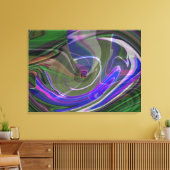 Explosionsgefrorene Canvas, Abstrakt III Leinwanddruck (Insitu (Wohnzimmer))