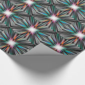 Explosionsmuster der Sternexplosion Geschenkpapier (Ecke)