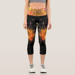 Explosionssteine - Fraktal, Capri Leggings