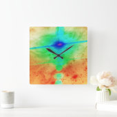 Explosionssternenuhr Quadratische Wanduhr (Zuhause)