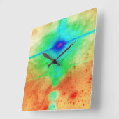 Explosionssternenuhr Quadratische Wanduhr (Winkel)