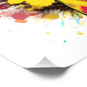 Explosionsstürme - kühne und spielerische Pop-Kuns Poster (Ecke)