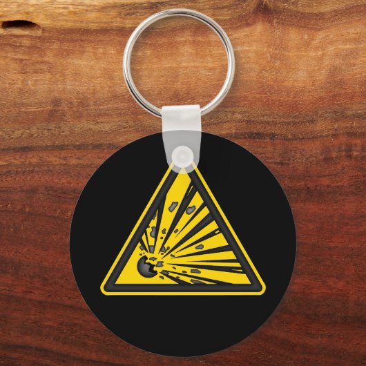 Explosionswarnender Schlüsselanhänger (Vorderseite)