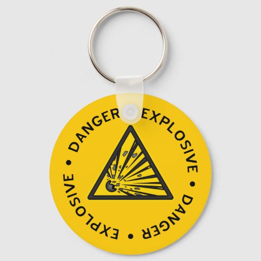 Explosionswarnender Schlüsselanhänger (Vorderseite)