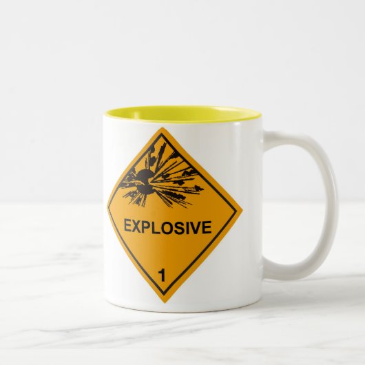 Explosiv Zweifarbige Tasse (Rechts)