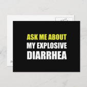 Explosivdiarrhoe Postkarte (Vorne/Hinten)