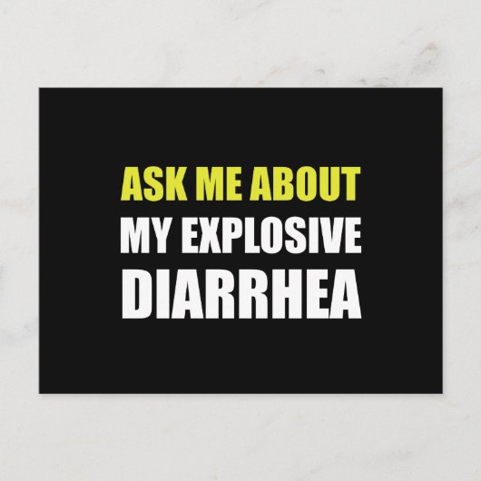 Explosivdiarrhoe Postkarte (Vorderseite)