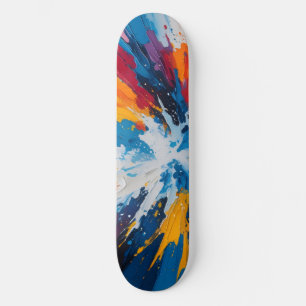 Explosive Abstrakte Skateboarddecke - lebhafte Far Skateboard