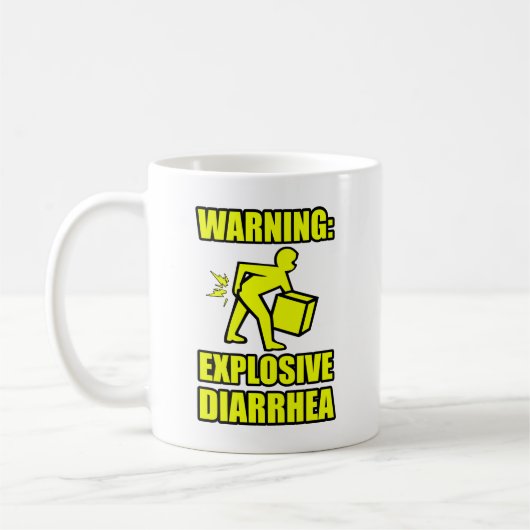 Explosive Diarrhöe Kaffeetasse (Links)