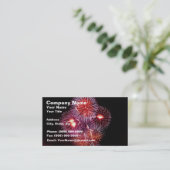 Explosive Feuerwerks-Feier Visitenkarte (Stehend Vorderseite)