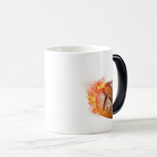 Explosive Fiery Artisan Bread Loaf Verwandlungstasse (VorderseiteRechts)