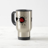 Explosive Ich liebe Boxen Reisebecher (Vorderseite Links)