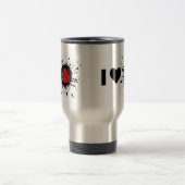 Explosive Ich liebe Boxen Reisebecher (Mittel)