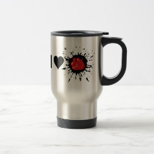 Explosive Ich liebe Boxen Reisebecher