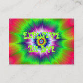 Explosive Krawatte Visitenkarte (Rückseite)