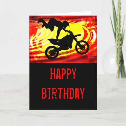Explosive Motocross Jump Karte (Vorderseite)