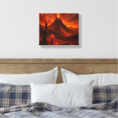Explosive Natur - Vulkanwand Leinwand Kunst für Na (Insitu (Schlafzimmer))