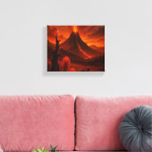 Explosive Natur - Vulkanwand Leinwand Kunst für Na (Insitu (Wohnzimmer))