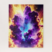 Explosive Nebel Feuer kosmischen Himmel verrückte  Puzzle (Vertikal)