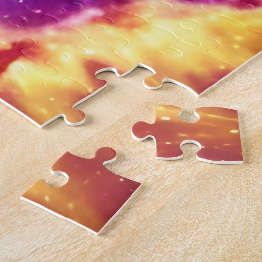 Explosive Nebel Feuer kosmischen Himmel verrückte  Puzzle (Seite)