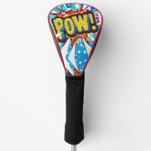 Explosive 'POW'! Comic-Inspiriert Golf Head Cover